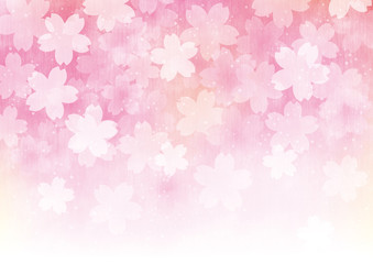 桜　花　春　テクスチャ　和紙　背景　ピンク　