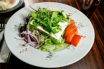 Stockholm, Sweden A feta and tomato salad.
