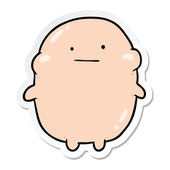 sticker of a cartoon human