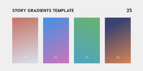 Gradient template for social media