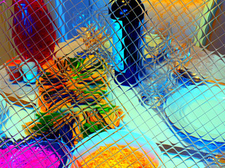 Table served outside the window, abstraction