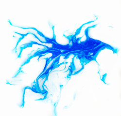 Beautiful abstract Ebru drawing technique .Turkish style of painting Ebru on water with acrylic paints twists the waves.A stylish combination of natural luxury