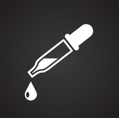 Chemistry glassware icon on background for graphic and web design. Simple vector sign. Internet concept symbol for website button or mobile app.