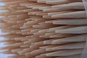 A toothpick in a dozen on a white background