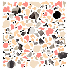 Cotton fabric Terrazzo