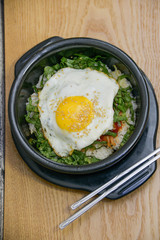 Spicy Korean egg seafood toppings