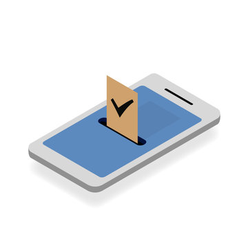 Mobile phone electrion vote system