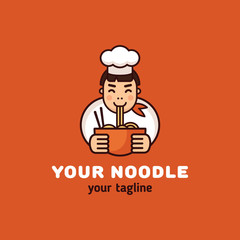 Your noodle. Logo template. 