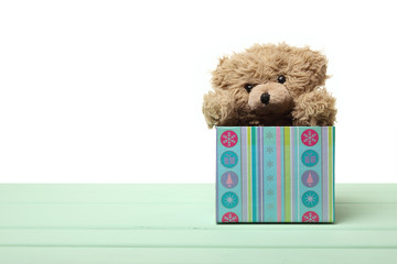 Teddy Bear in Gift Box