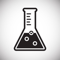 Chemistry glassware icon on background for graphic and web design. Simple vector sign. Internet concept symbol for website button or mobile app.