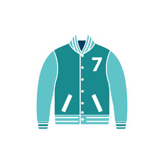 Baseball jacket icon
