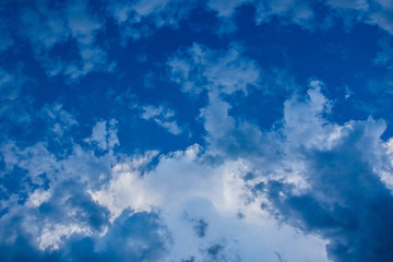 Fototapeta na wymiar Cloud layers above