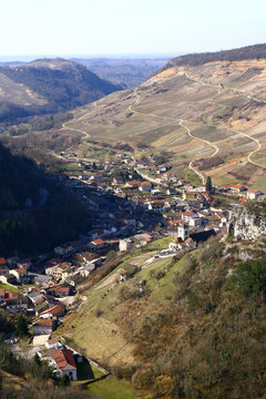 la Vall&eacute;e du Cerdon dans l'Ain en France