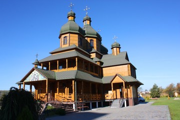 old wooden church in russia