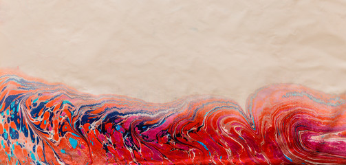 Ebru imprint on paper 2