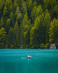 Fototapeta na wymiar Braies Lake, Italy 
