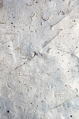 Used metal plate with scratches