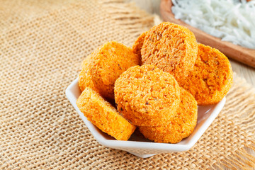 coconut candy, traditional candy from colombia