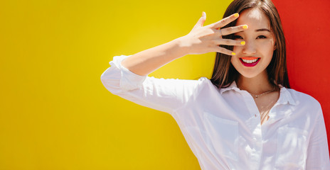Portrait of a glamorous asian woman