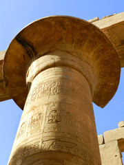 kolumna w Teby, Luksor, Egipt - obrazy, fototapety, plakaty