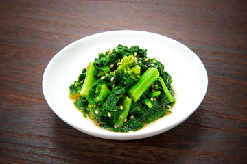 菜の花の辛子和え