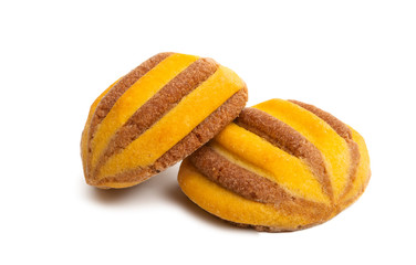 striped cookies isolated