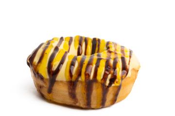donuts in glaze isolated