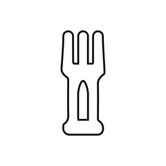 Castle icon. Tower sign