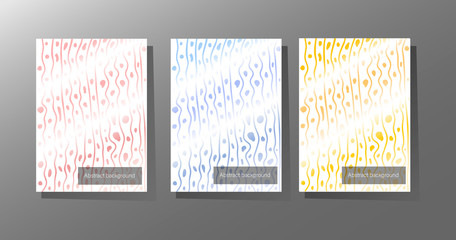 Abstract backgrounds with hand-drawn patterns. Three color options.