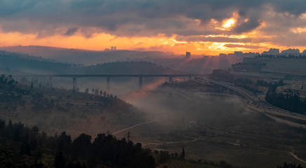 Sunrise over Jerusalem