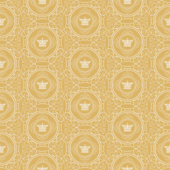 Damask Wallpaper. Background in royal style. Vector image