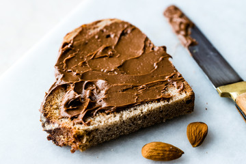 Raw Organic Almond Butter Cream with Bread