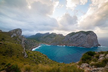 Mallorca landscape an the evening