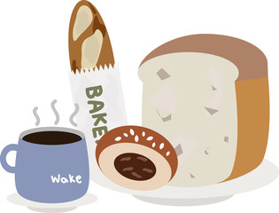 breakfast set in the morning