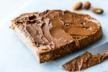 Raw Organic Almond Butter Cream with Bread