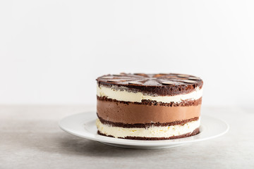 Dessert Menu Belgian Chocolate Layered Gateau