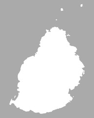 Karte von Mauritius