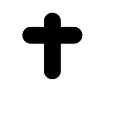 Obraz premium Christian cross icon