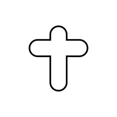 Obraz premium Christian cross icon
