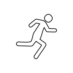 Runner  silhouette icon