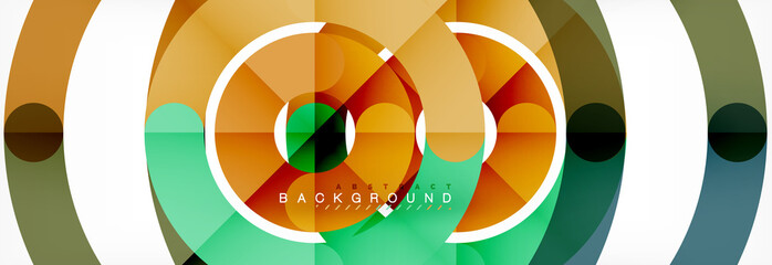 Obraz premium Linear design circle background