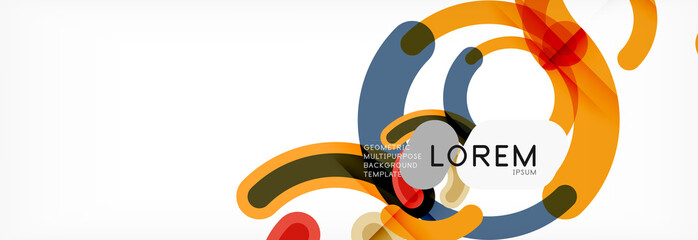 Linear design circle background