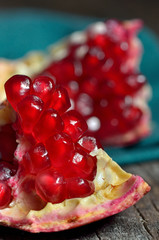 Ripe pomegranate fruit