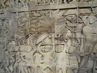 Fototapeta na wymiar Angkor Wat Temple Deco Pattern