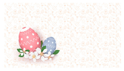 Happy easter colourful eggswith different texture background,elements,invitation,banners,vector,flyers,brochure,posters,spring holiday
