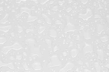 abstract water drops on a white background