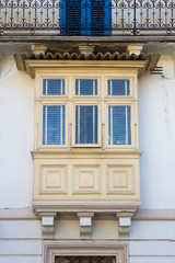 Fototapeta na wymiar Traditional balcony window from Malta