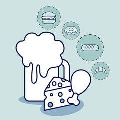 beer drink with set food