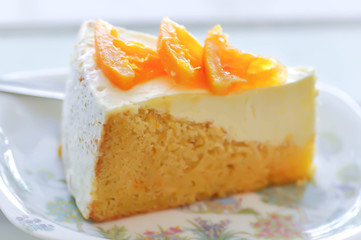 cheese cake, orange cake