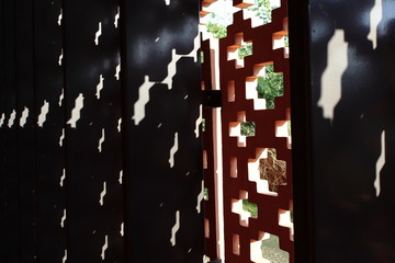 Abstract Pattern shadow of brick wall modern.